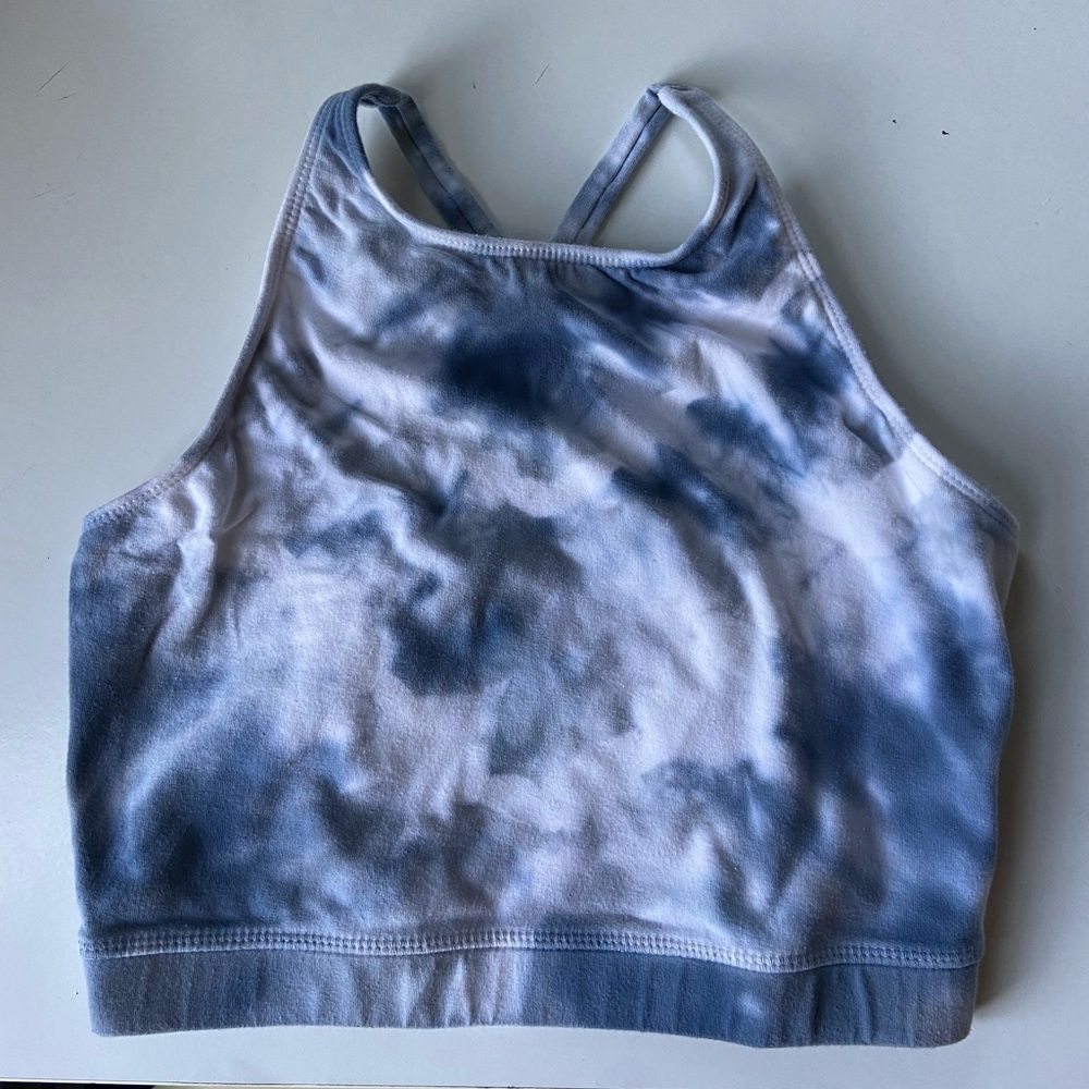 Tie-Dye Halter Athleisure Sports Bra